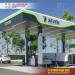 Aluminium Composite Panel for Petrol Pump.